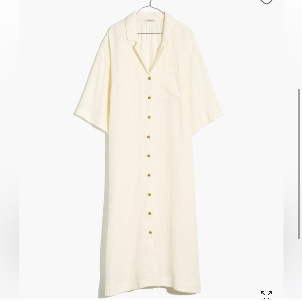 Madewell Lightestspun Cover Up Maxi Shirtdress - Picture 4 of 4